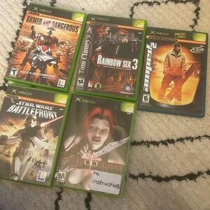 Pre-Owned XBox Games - group of 5